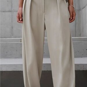 Frankie Shop Tansy Pleated Trousers - Beige